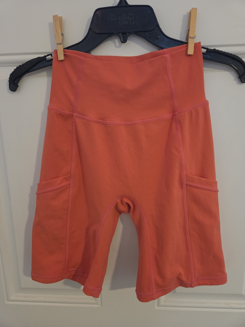 Ptula High-Rise Coral 6 Inch Women’s Pocket Bike Shorts